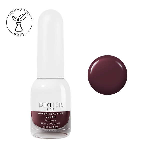 Veganer Nagellack, hema frei, Bordeux, DidierLab, 10ml