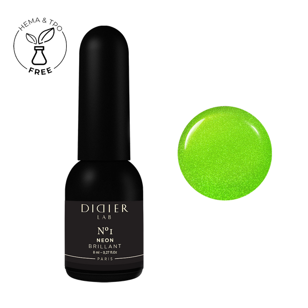 UV Nagellack, Brillant NEON, No1, DidierLab, 8ml