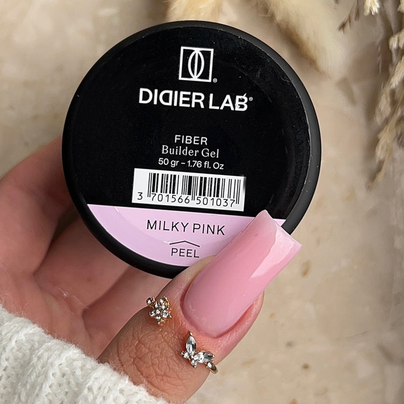 Fiber builder gel, Didier Lab, Milky Pink, 50g