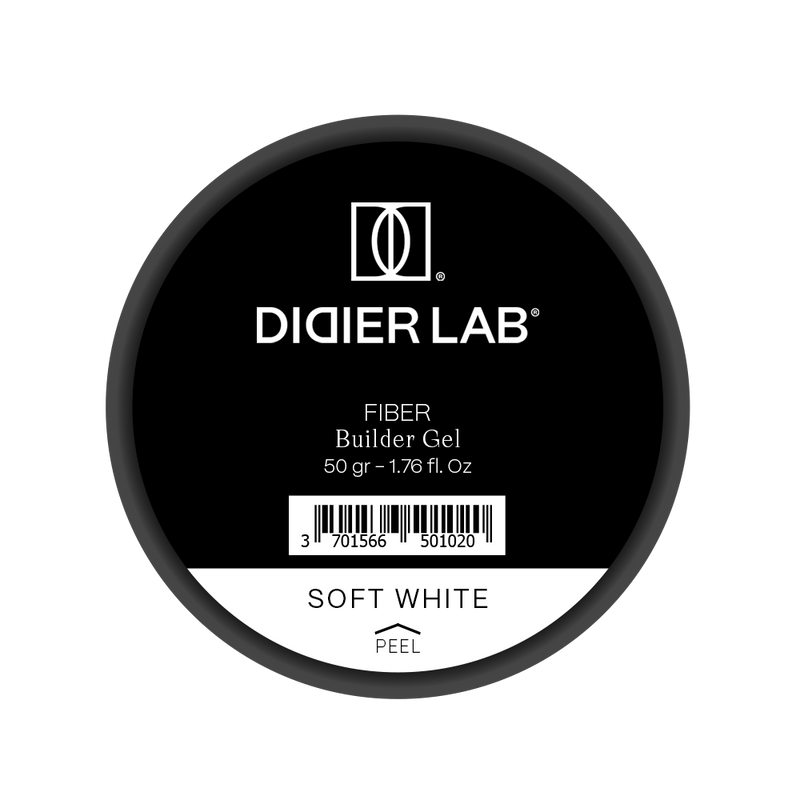 Fiber builder gel, Didier Lab, Soft White, 50g