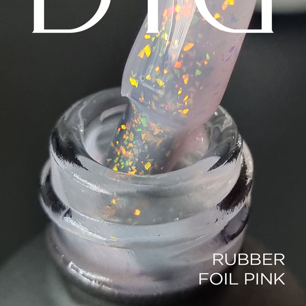 Rubber Base Coat Foil, Foil pink, DidierLab, 10ml