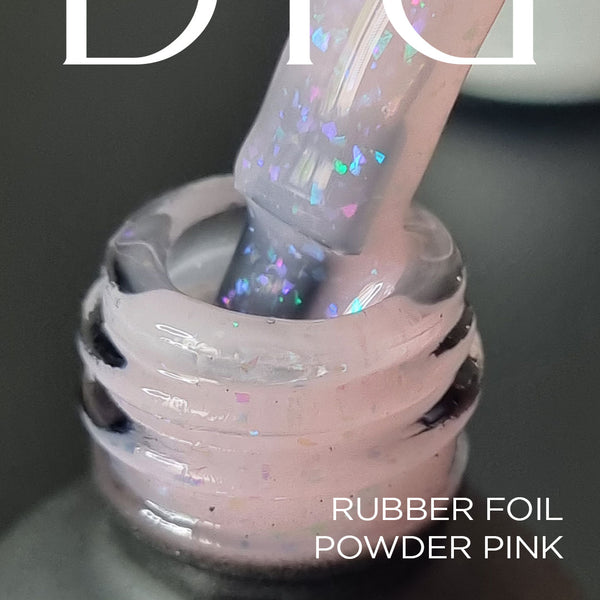 Rubber Base Coat Foil, Powder Pink, DidierLab, 10ml